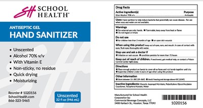 School Health 32oz Label (School Health 32oz)